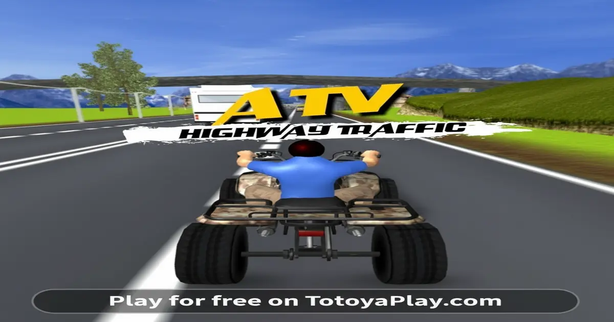 Gameplay screenshot of ATV Highway Traffic