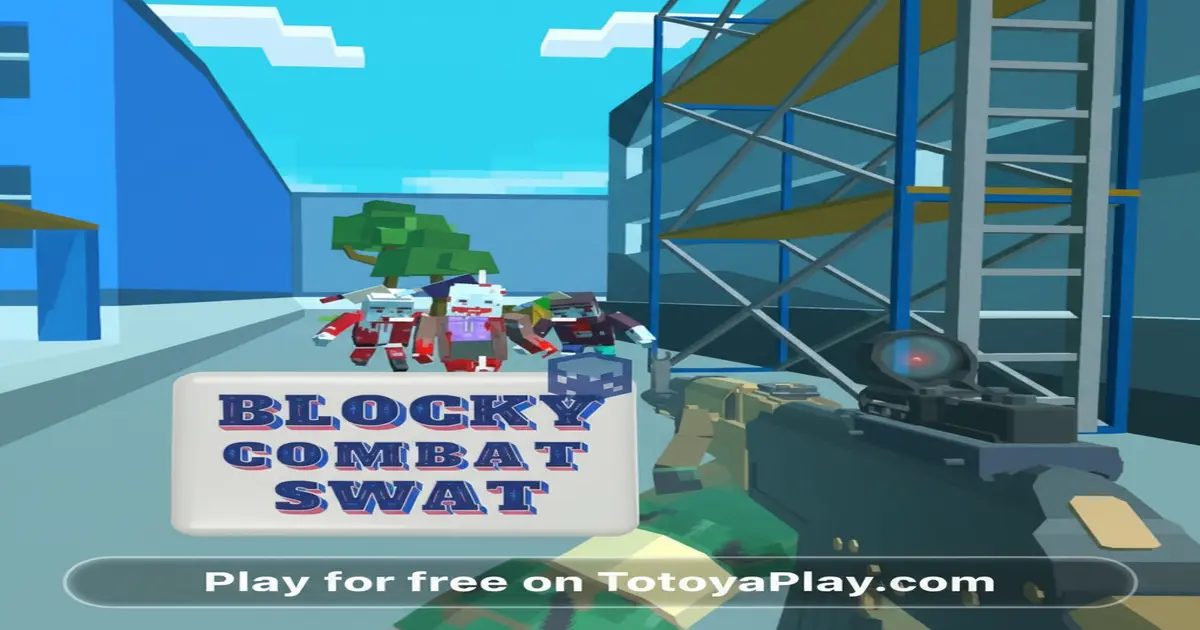Gameplay screenshot of Blocky Combat Swat