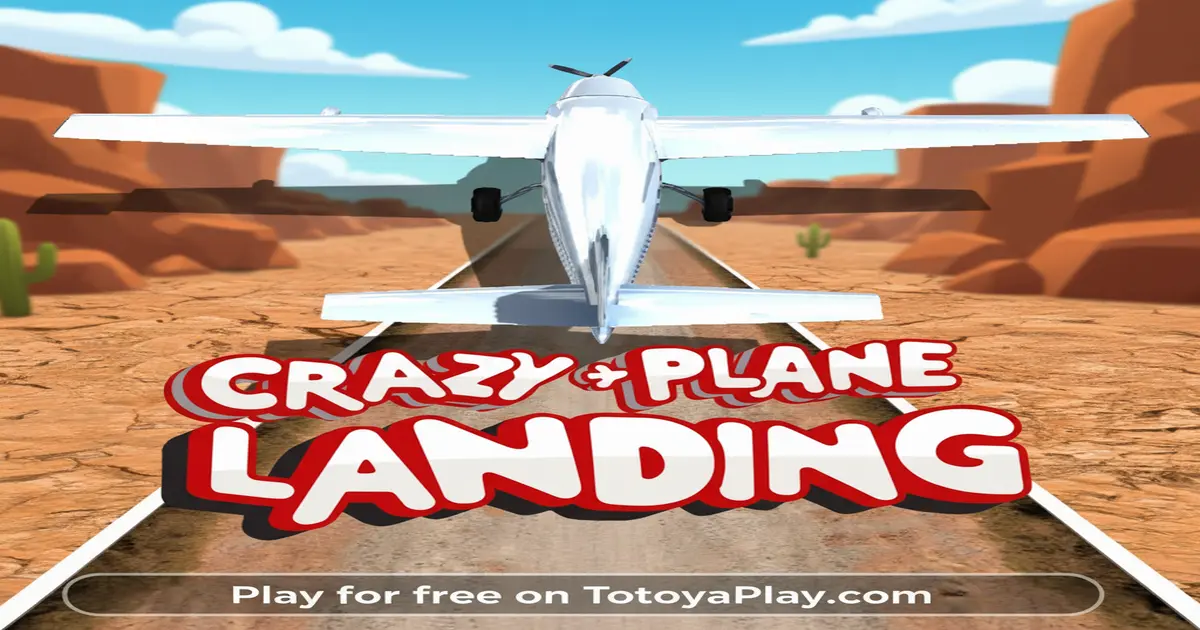 Gameplay screenshot of Crazy Plane Landing