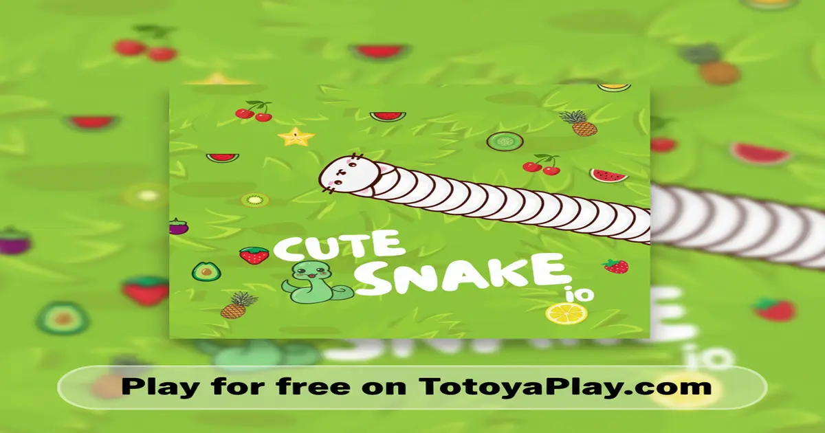 Gameplay screenshot of Cute Snake io