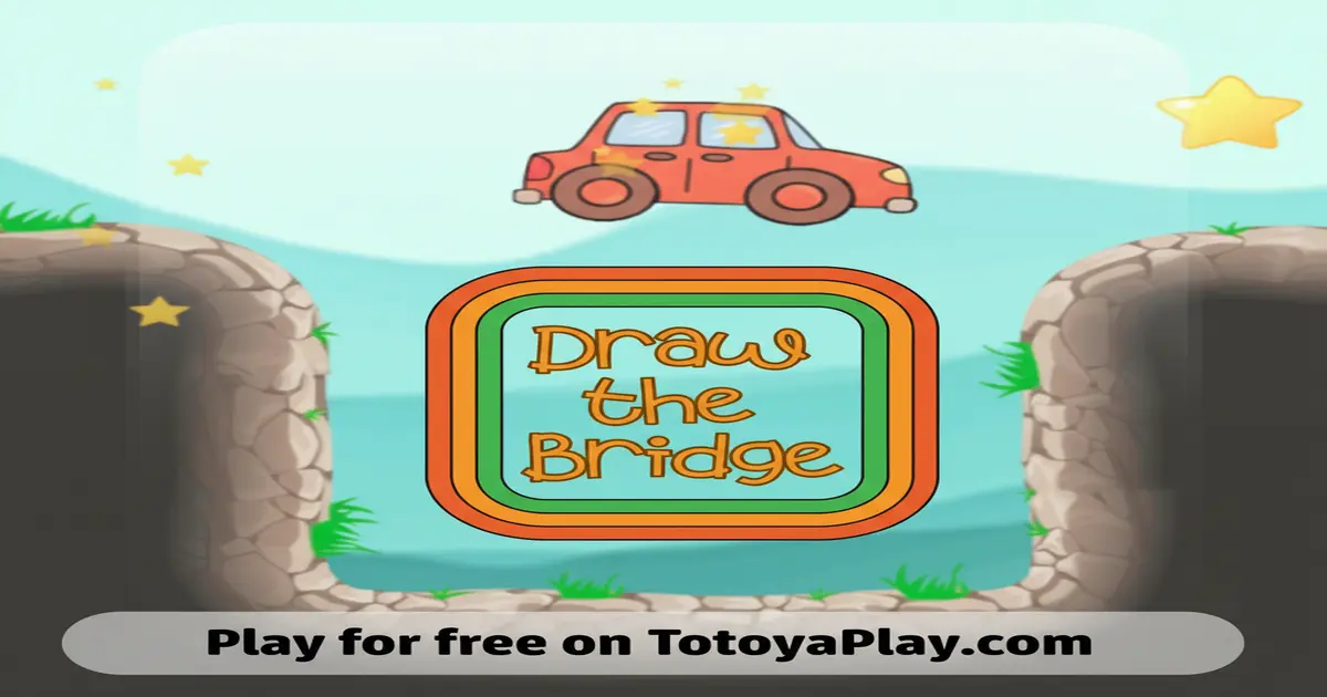 Gameplay screenshot of Draw The Bridge