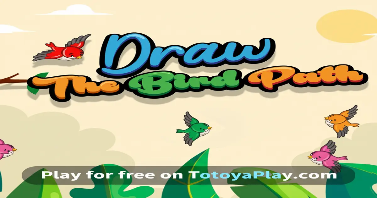 Gameplay screenshot of Draw the Bird Path