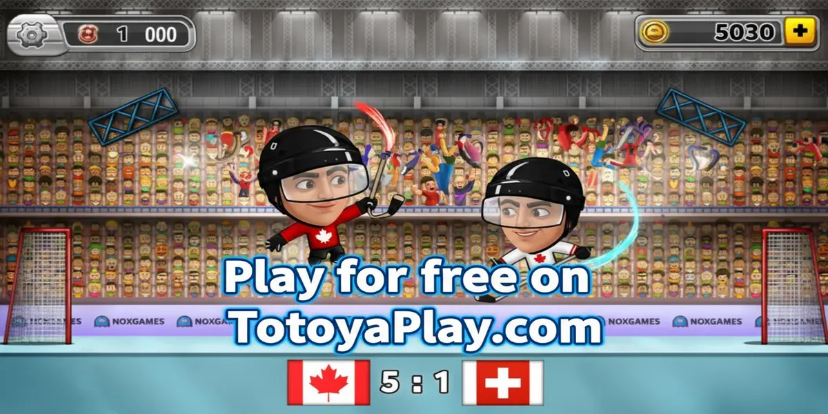 Gameplay screenshot of HOCKEY GAMES Online