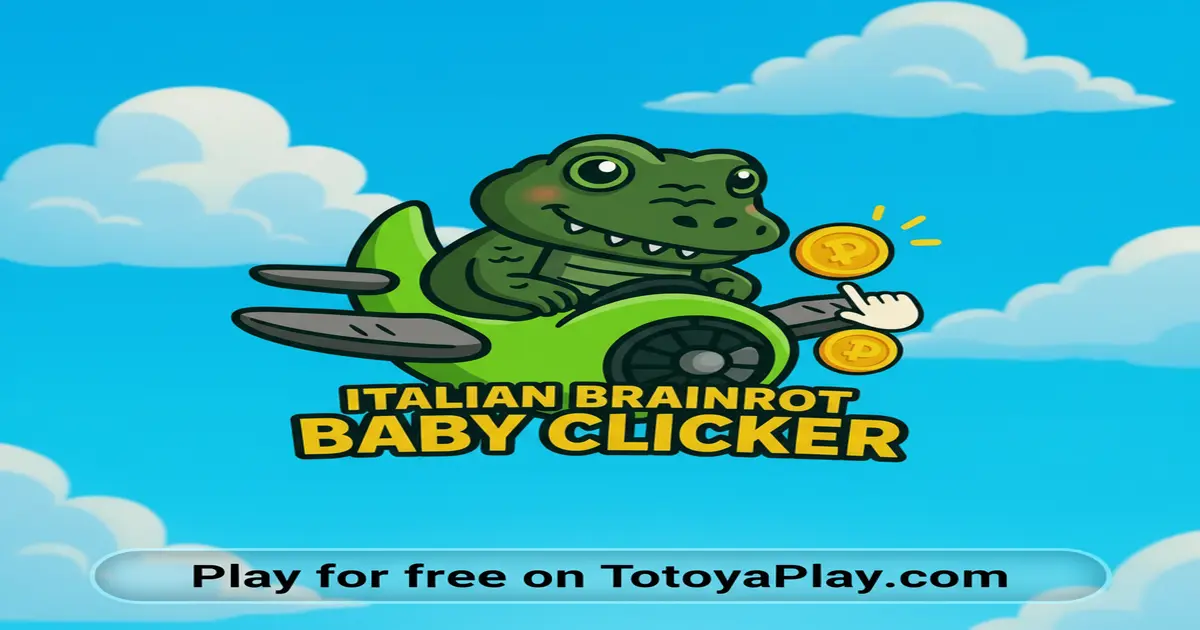 Gameplay screenshot of Italian Brainrot Baby Clicker
