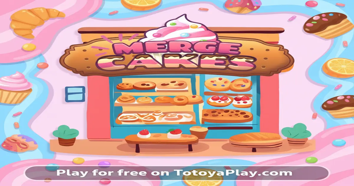 Gameplay screenshot of Merge Cakes