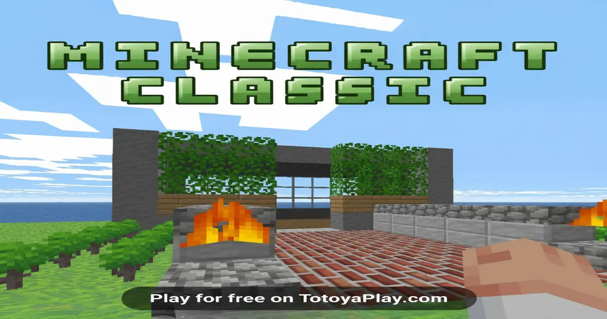 Gameplay screenshot of Minecraft Classic