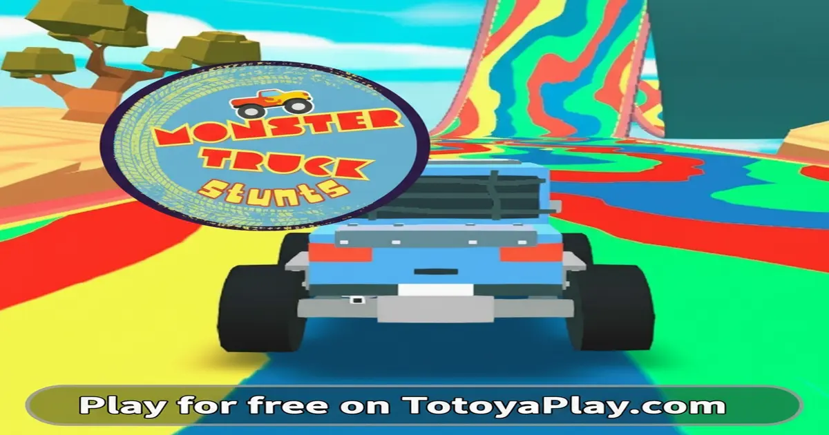 Gameplay screenshot of Monster Truck Stunts