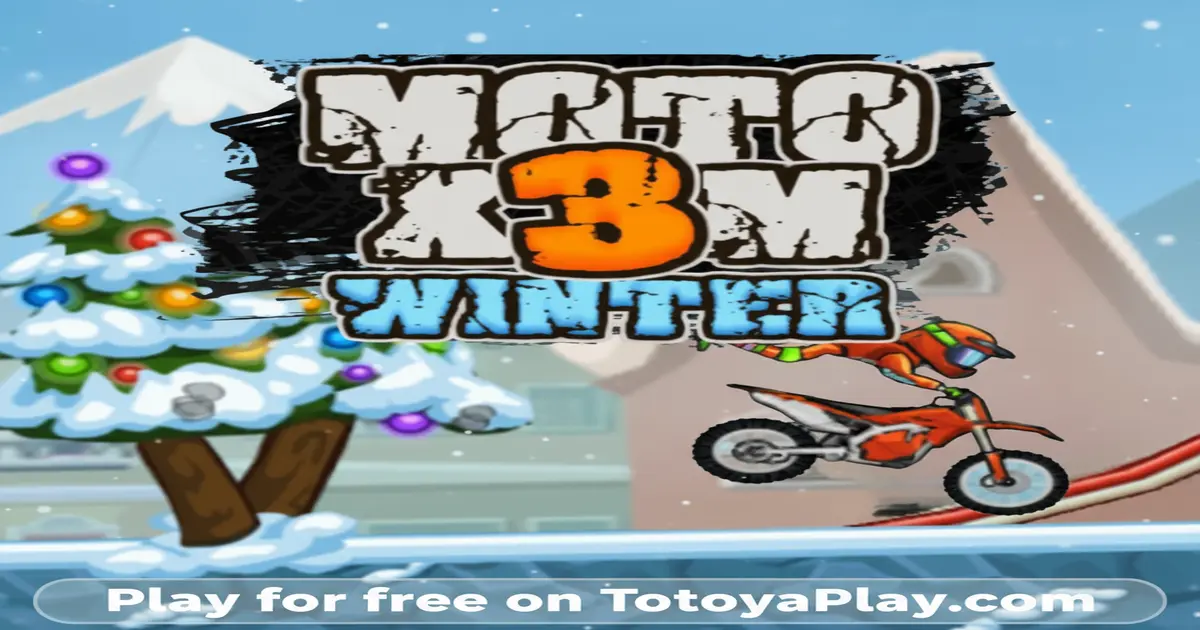 Gameplay screenshot of Moto X3M Winter