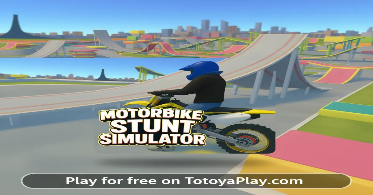 Gameplay screenshot of Motorbike Stunt Simulator