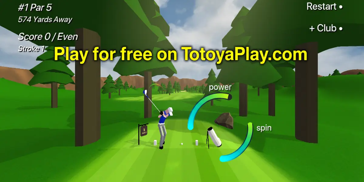 Gameplay screenshot of Speedy Golf Unblocked