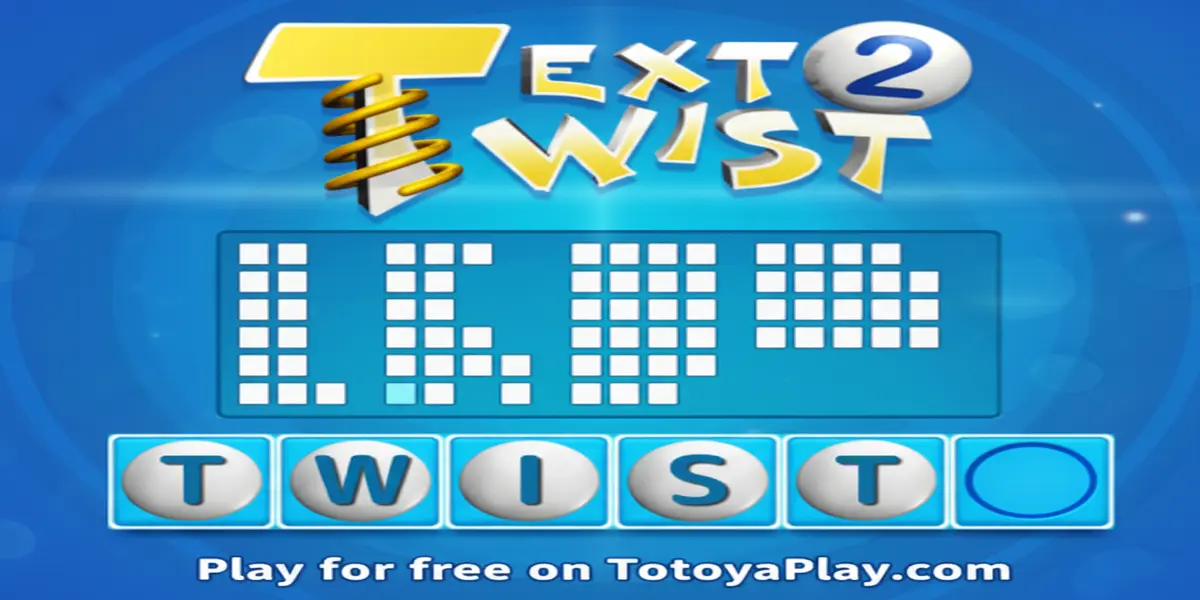 Gameplay screenshot of Text Twist 2