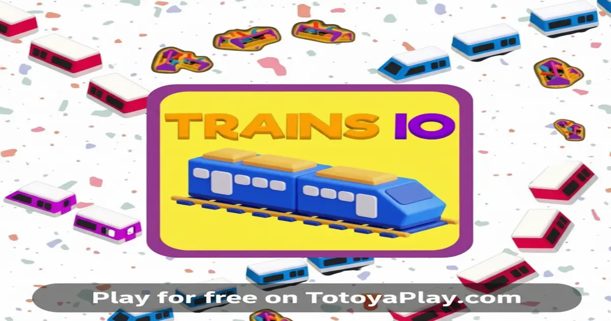 Gameplay screenshot of Trains io