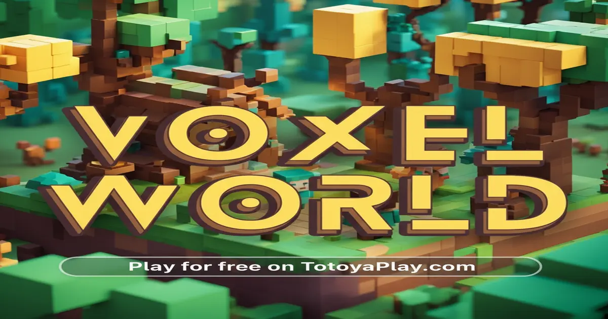 Gameplay screenshot of Voxel World