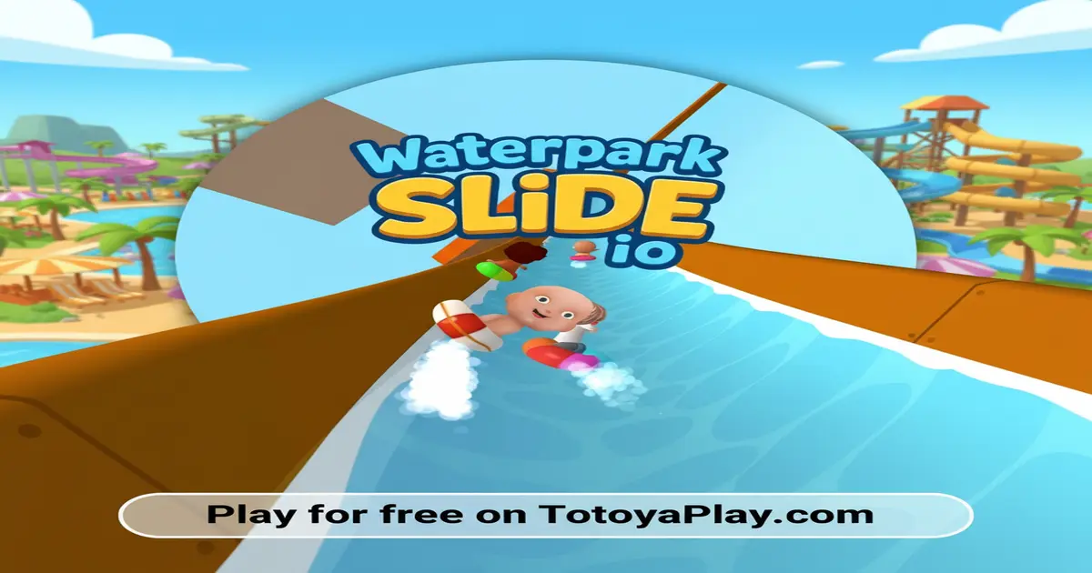 Gameplay screenshot of Waterpark Slide io
