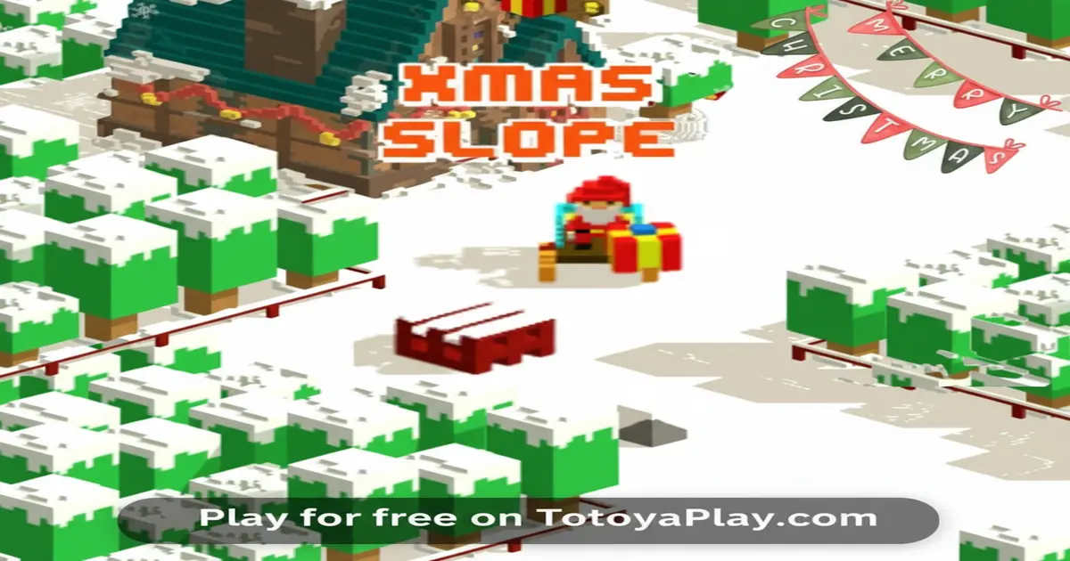 Gameplay screenshot of Xmas Slope