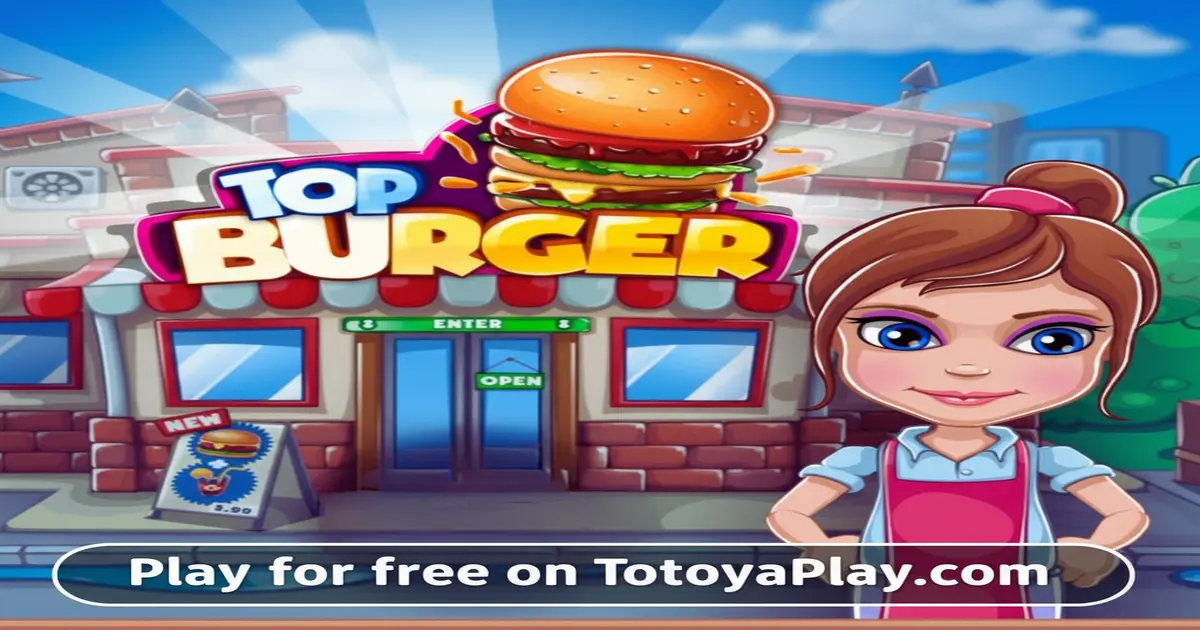 Gameplay screenshot of Top Burger Cooking