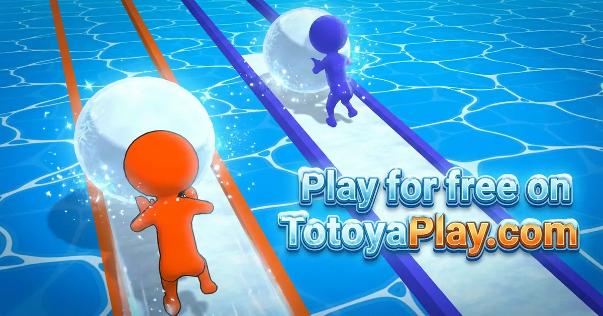 Gameplay screenshot of Snow Ball Racing Multiplayer