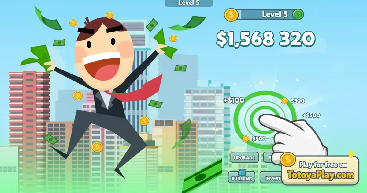 Gameplay screenshot of Tap Rich Idle
